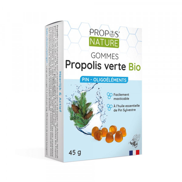 Gommes Propolis Verte Oligoéléments/Pin - Sans Sucres
