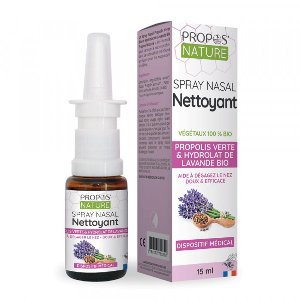 Spray nasal à la Propolis verte & Lavande Bio